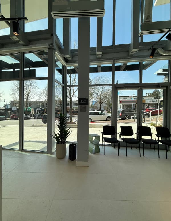 Modern Clinic Entrance & Reception Area