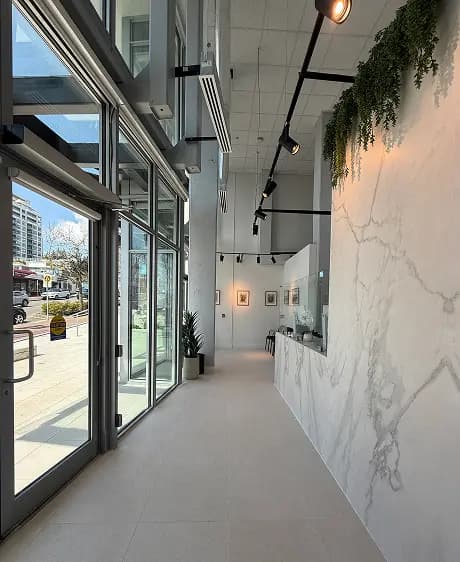 Modern Clinic Entrance & Reception Area
